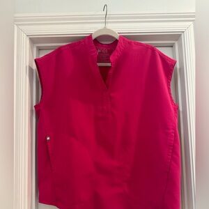 FIGS ultra rose Rafaela top and Zamora joggers size small regular